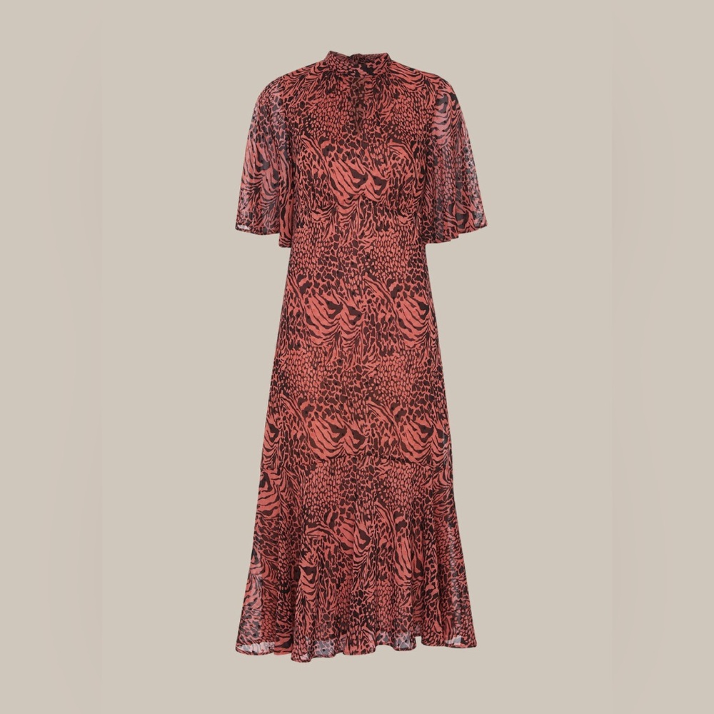Whistles Print Midi Dress